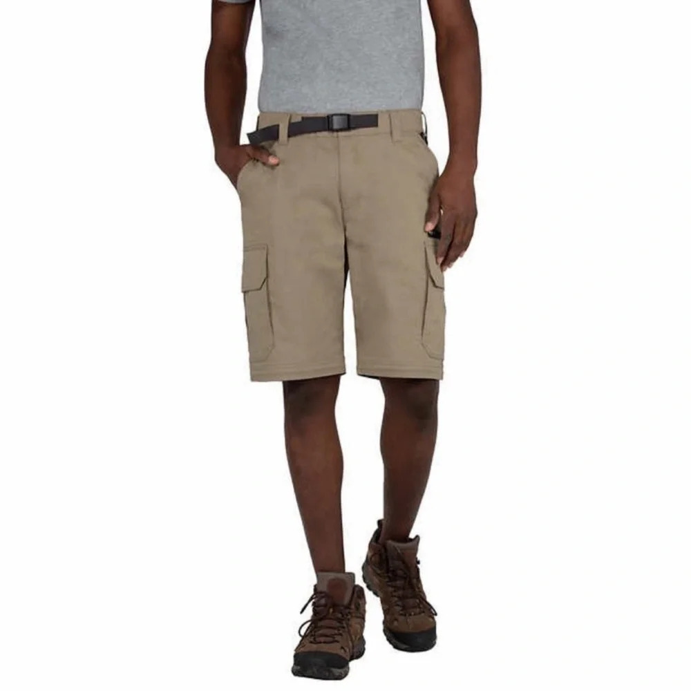 BC Clothing Men's Convertible Stretch Cargo Hiking Pants Shorts Zip Pocket - Picture 3 of 16
